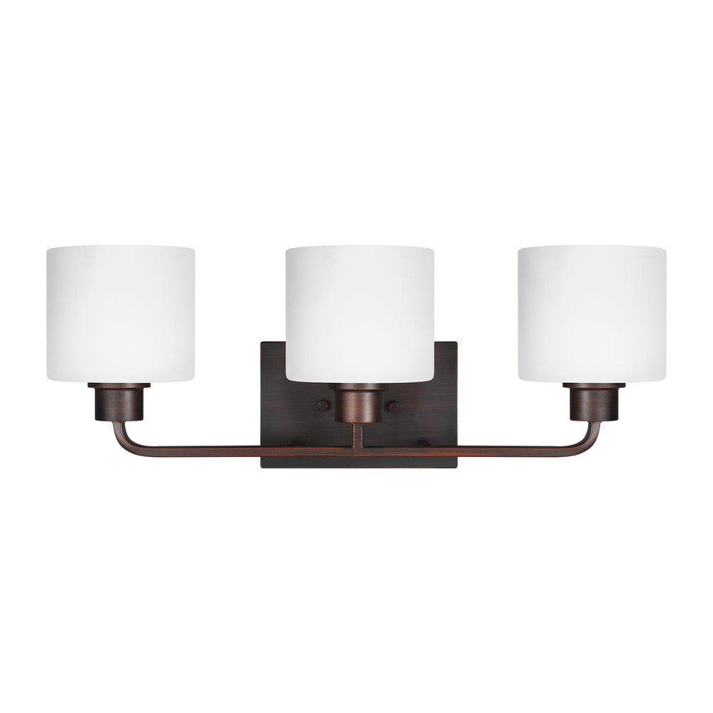 Generation Lighting Canfield Three Light Wall / Bath Bronze