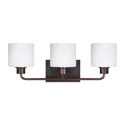 Generation Lighting Canfield Three Light Wall / Bath Bronze
