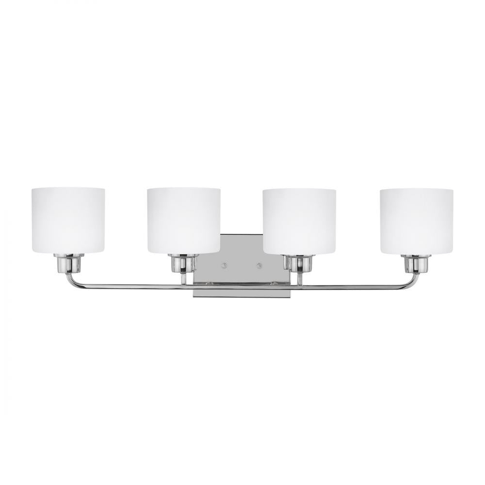 Generation Lighting Canfield Four Light Wall / Bath Chrome