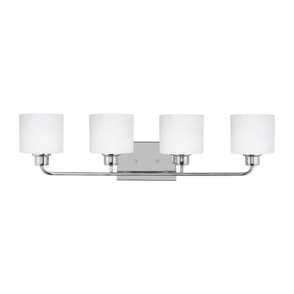 Generation Lighting Canfield Four Light Wall / Bath Chrome