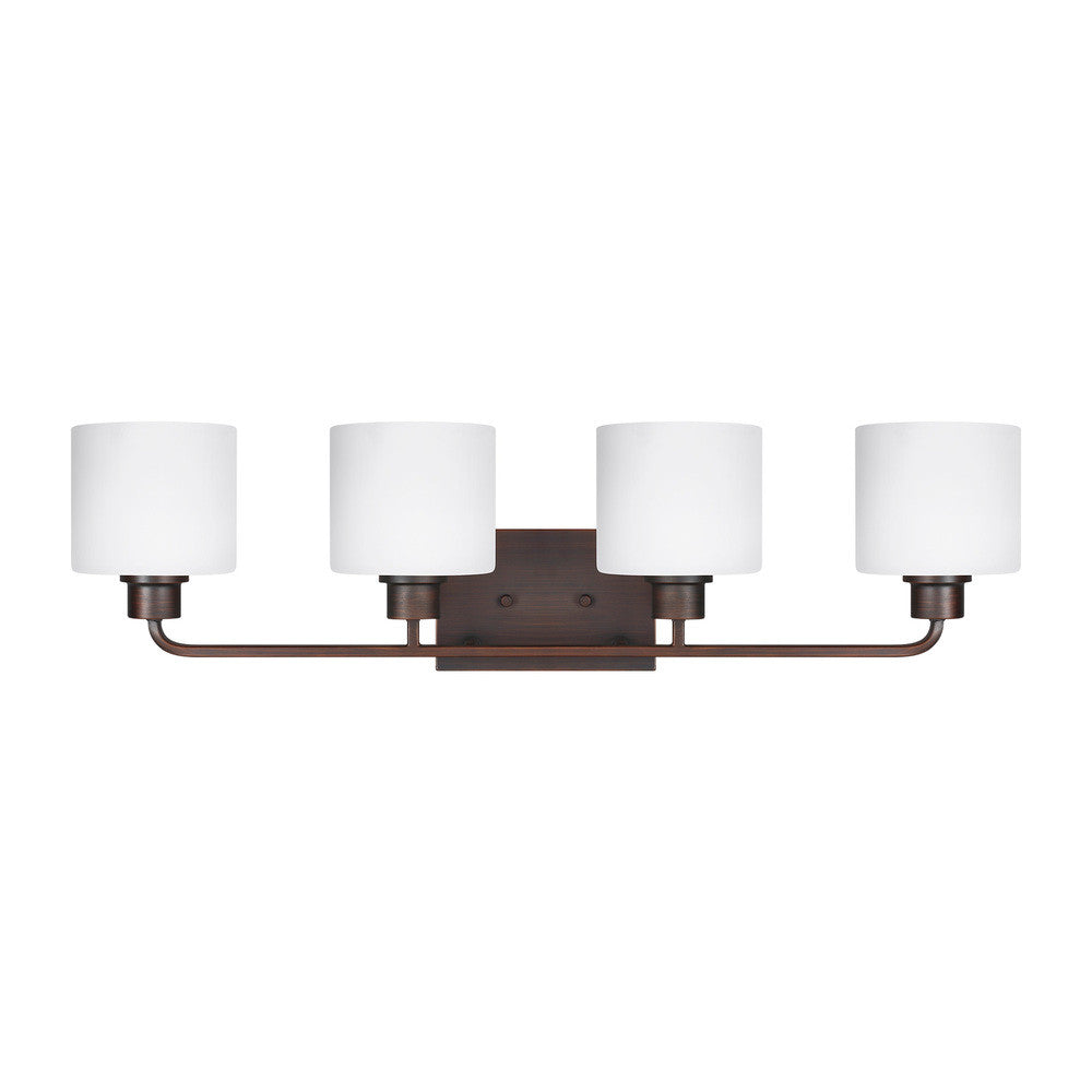 Generation Lighting Canfield Four Light Wall / Bath Bronze