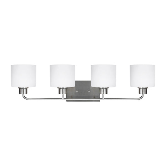 Generation Lighting Canfield Four Light Wall / Bath Brushed Nickel