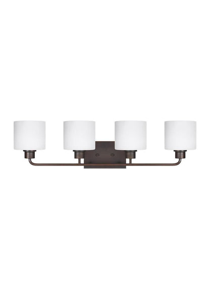 Generation Lighting Canfield Four Light Wall / Bath Bronze