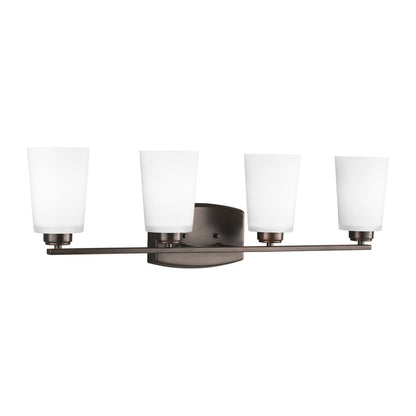 Generation Lighting Franport Four Light Wall / Bath Bronze