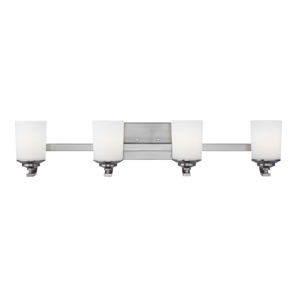 Generation Lighting Kemal Four Light Wall / Bath Brushed Nickel