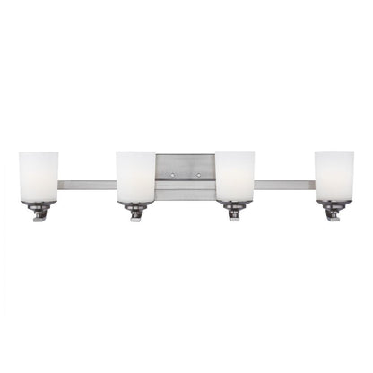 Generation Lighting Kemal Four Light Wall / Bath Brushed Nickel