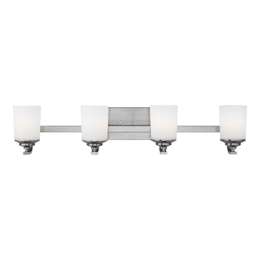 Generation Lighting Kemal Four Light Wall / Bath Brushed Nickel