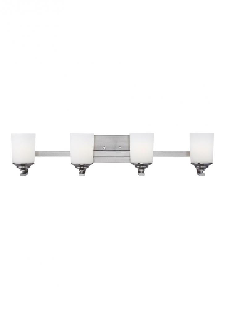 Generation Lighting Kemal Four Light Wall / Bath Brushed Nickel