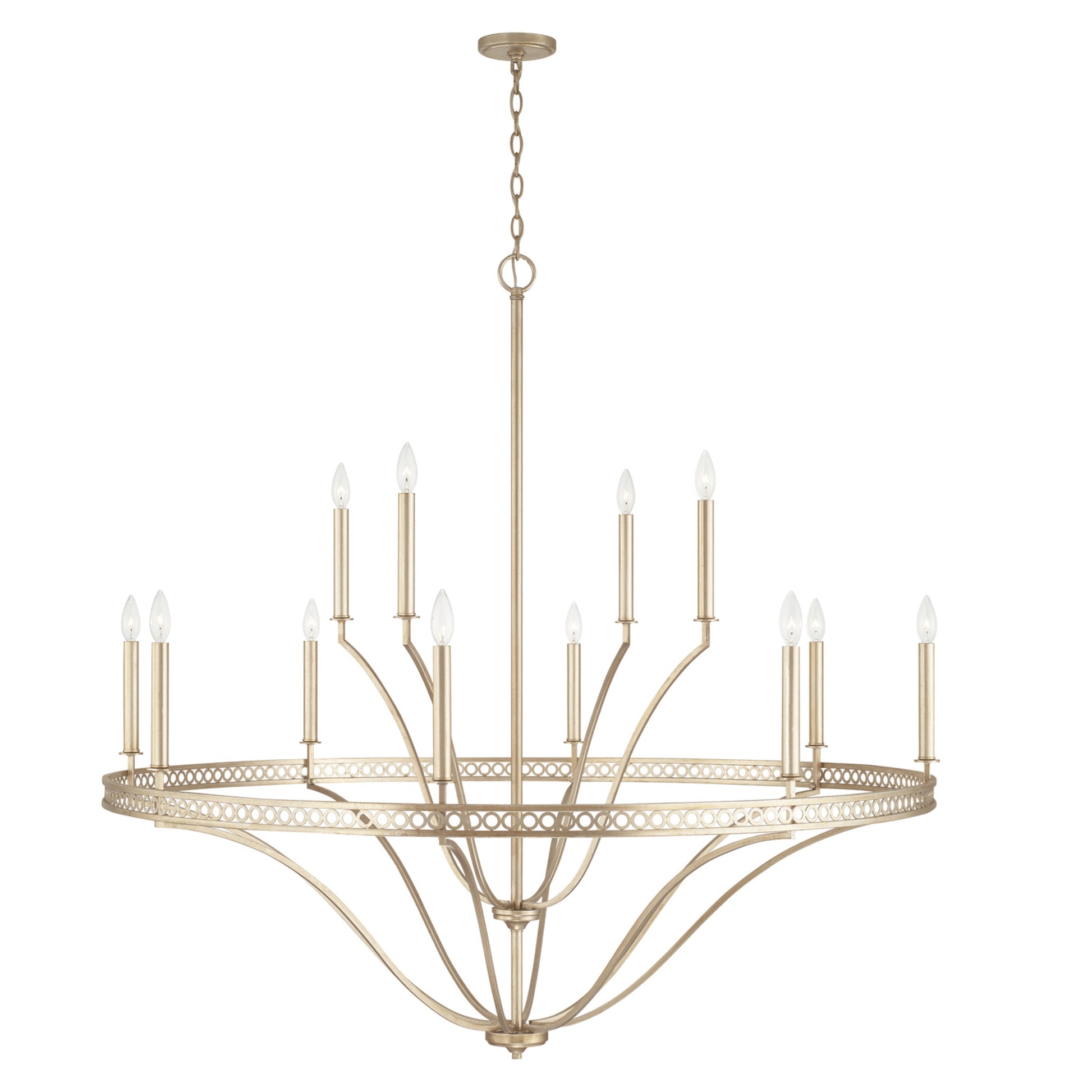 Capital Isabella 12-Light Chandelier in Winter Gold