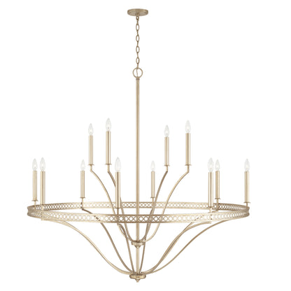 Capital Isabella 12-Light Chandelier in Winter Gold