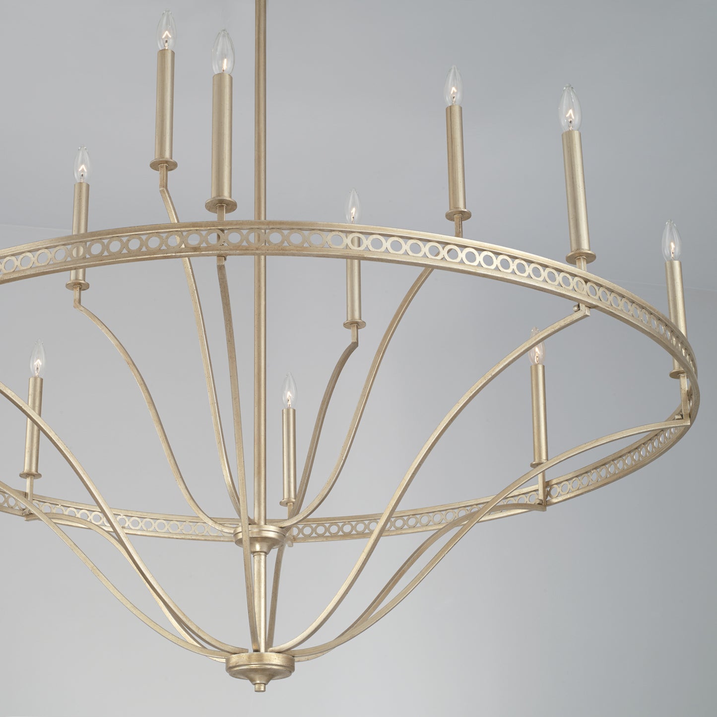 Capital Isabella 12-Light Chandelier in Winter Gold