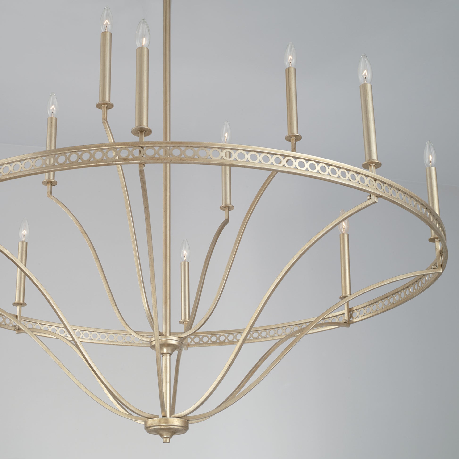 Capital Isabella 12-Light Chandelier in Winter Gold