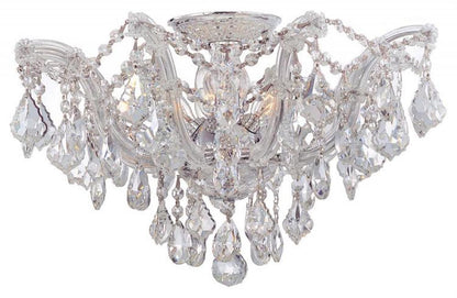 Crystorama Maria Theresa 5 Light Semi Flush Mount Polished Chrome