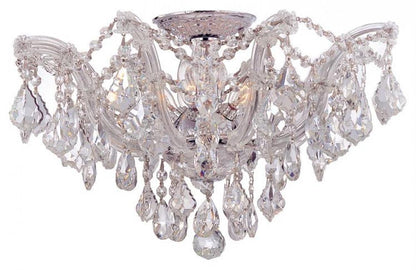Crystorama Maria Theresa 5 Light Semi Flush Mount Polished Chrome
