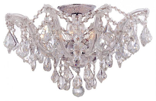 Crystorama Maria Theresa 5 Light Semi Flush Mount Polished Chrome