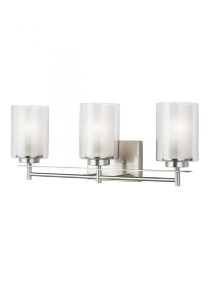 Generation Lighting Elmwood Park Three Light Bath Brushed Nickel