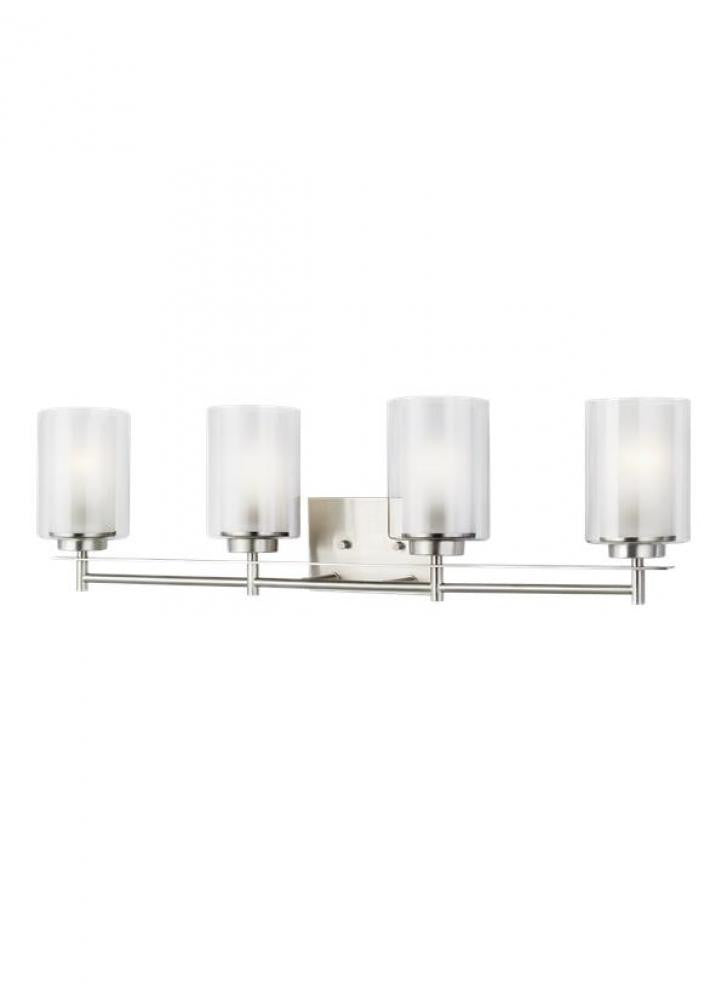 Generation Lighting Elmwood Park Four Light Bath Brushed Nickel