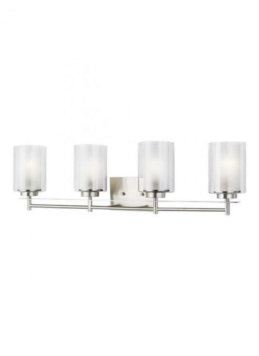 Generation Lighting Elmwood Park Four Light Bath Brushed Nickel