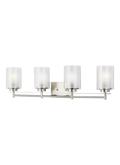 Generation Lighting Elmwood Park Four Light Bath Brushed Nickel