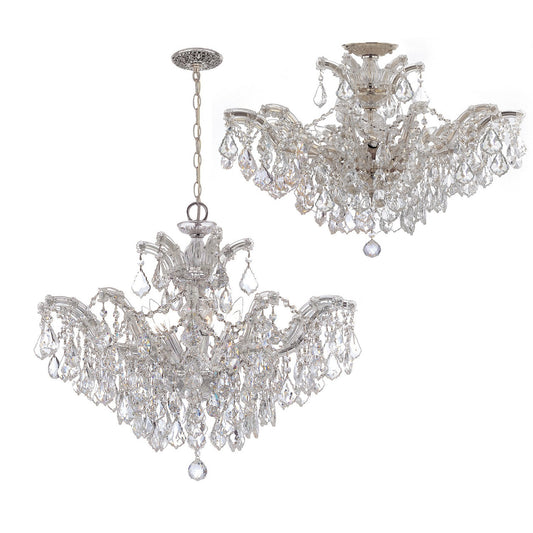 Crystorama Maria Theresa 6 Light Chandelier Polished Chrome