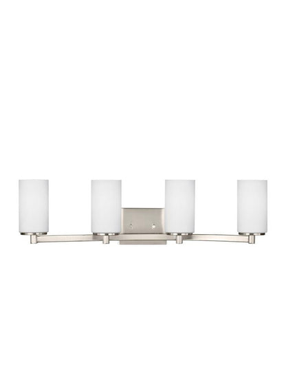 Generation Lighting Hettinger Four Light Wall / Bath Brushed Nickel
