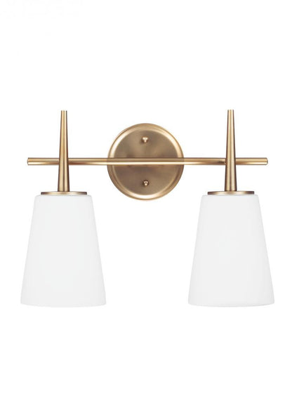 Generation Lighting Driscoll Two Light Wall / Bath Satin Brass