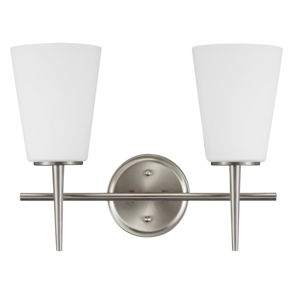 Generation Lighting Driscoll Two Light Wall / Bath Brushed Nickel