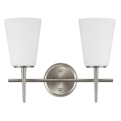 Generation Lighting Driscoll Two Light Wall / Bath Brushed Nickel
