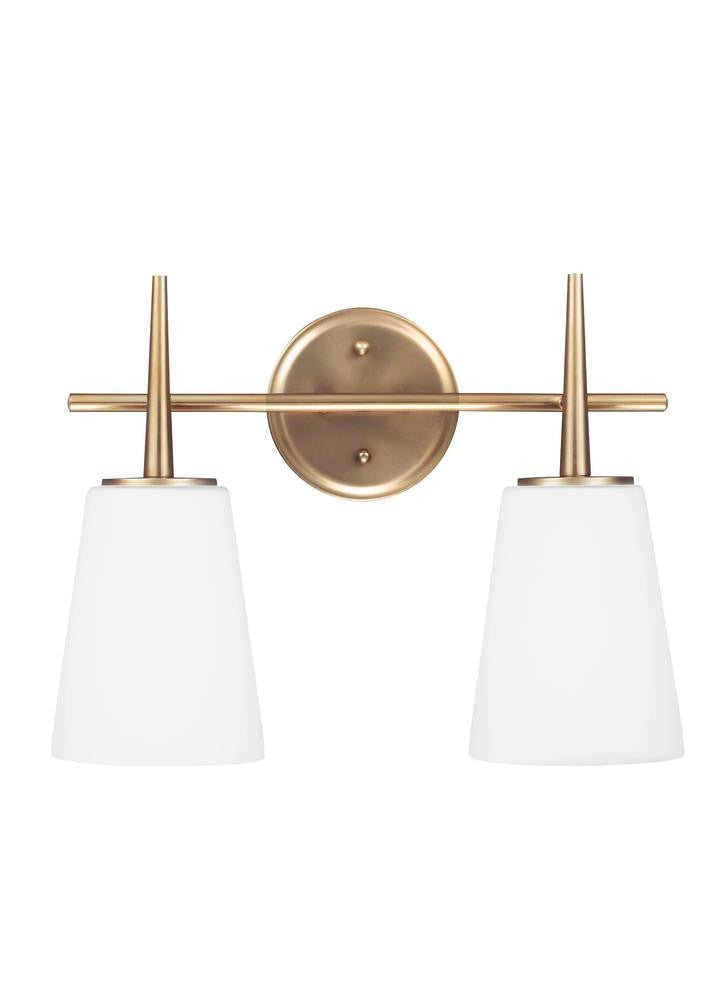 Generation Lighting Driscoll Two Light Wall / Bath Satin Brass