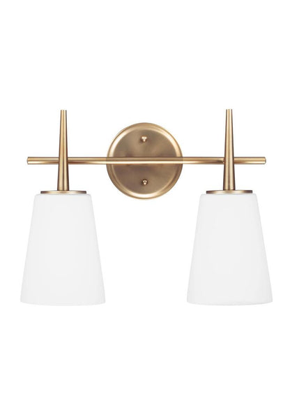 Generation Lighting Driscoll Two Light Wall / Bath Satin Brass