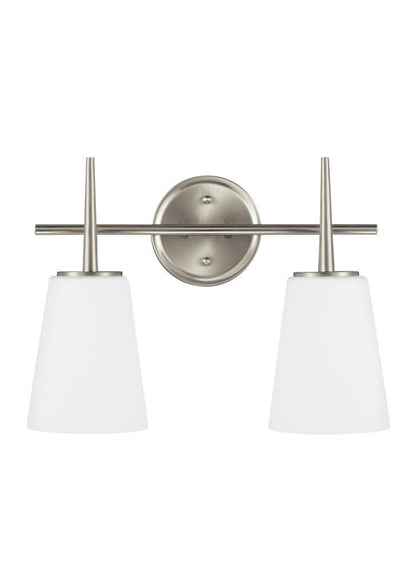 Generation Lighting Driscoll Two Light Wall / Bath Brushed Nickel