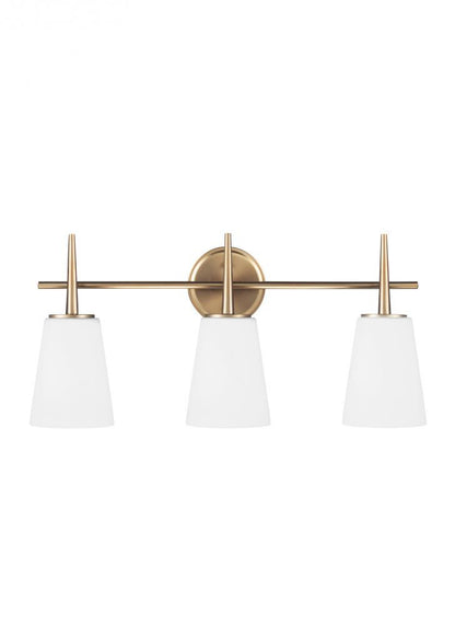 Generation Lighting Driscoll Three Light Wall / Bath Satin Bronze