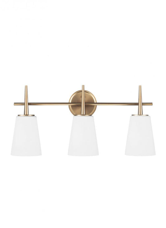 Generation Lighting Driscoll Three Light Wall / Bath Satin Bronze