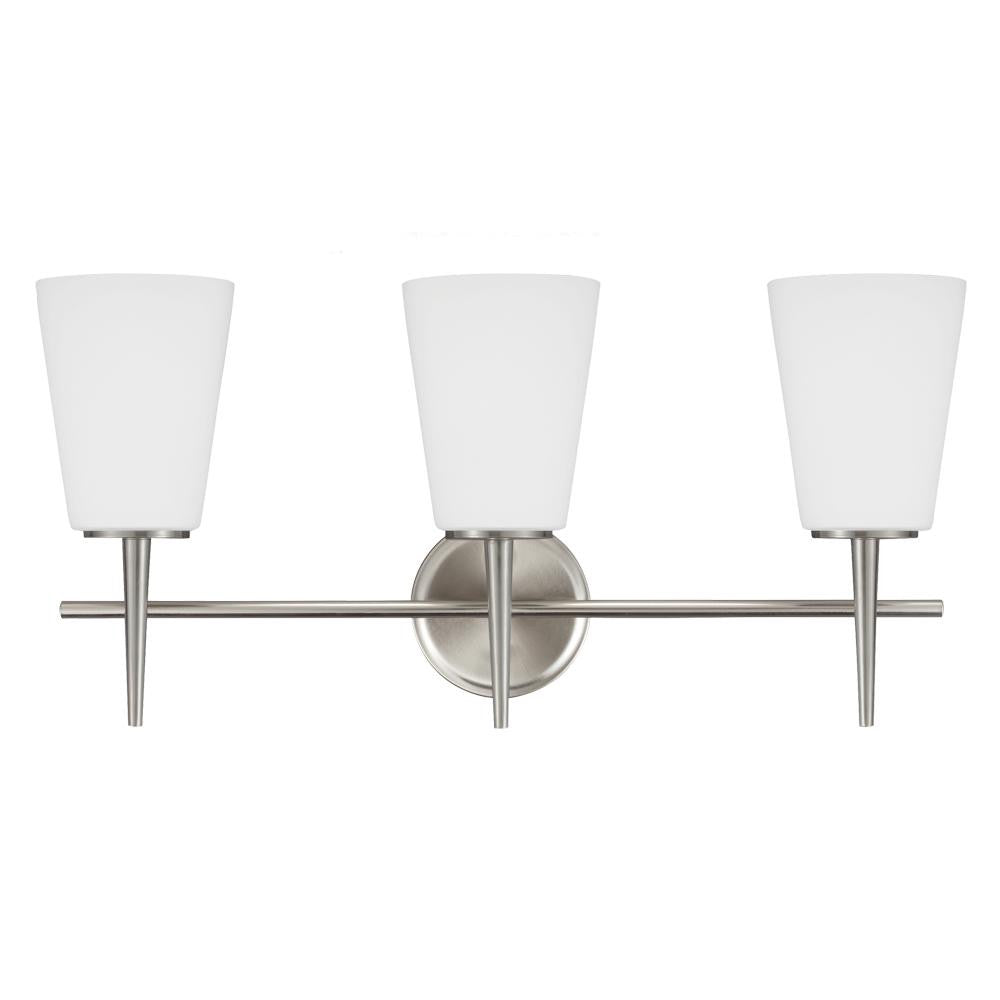 Generation Lighting Driscoll Three Light Wall / Bath Brushed Nickel