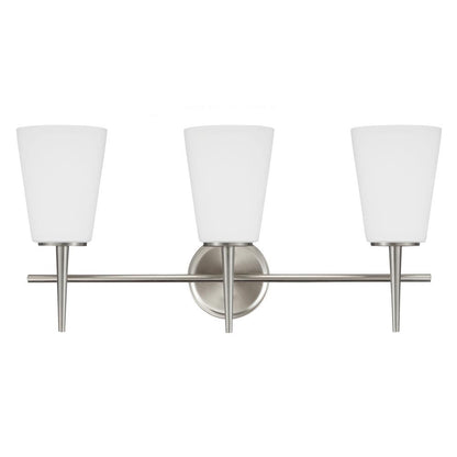 Generation Lighting Driscoll Three Light Wall / Bath Brushed Nickel