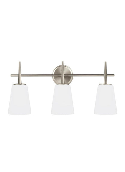 Generation Lighting Driscoll Three Light Wall / Bath Brushed Nickel