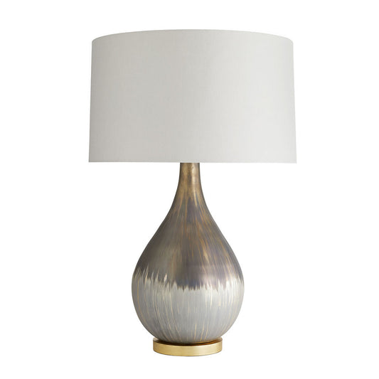 Arteriors Home Romy Table Lamp Satin Silver, Brown, Gold Leaf