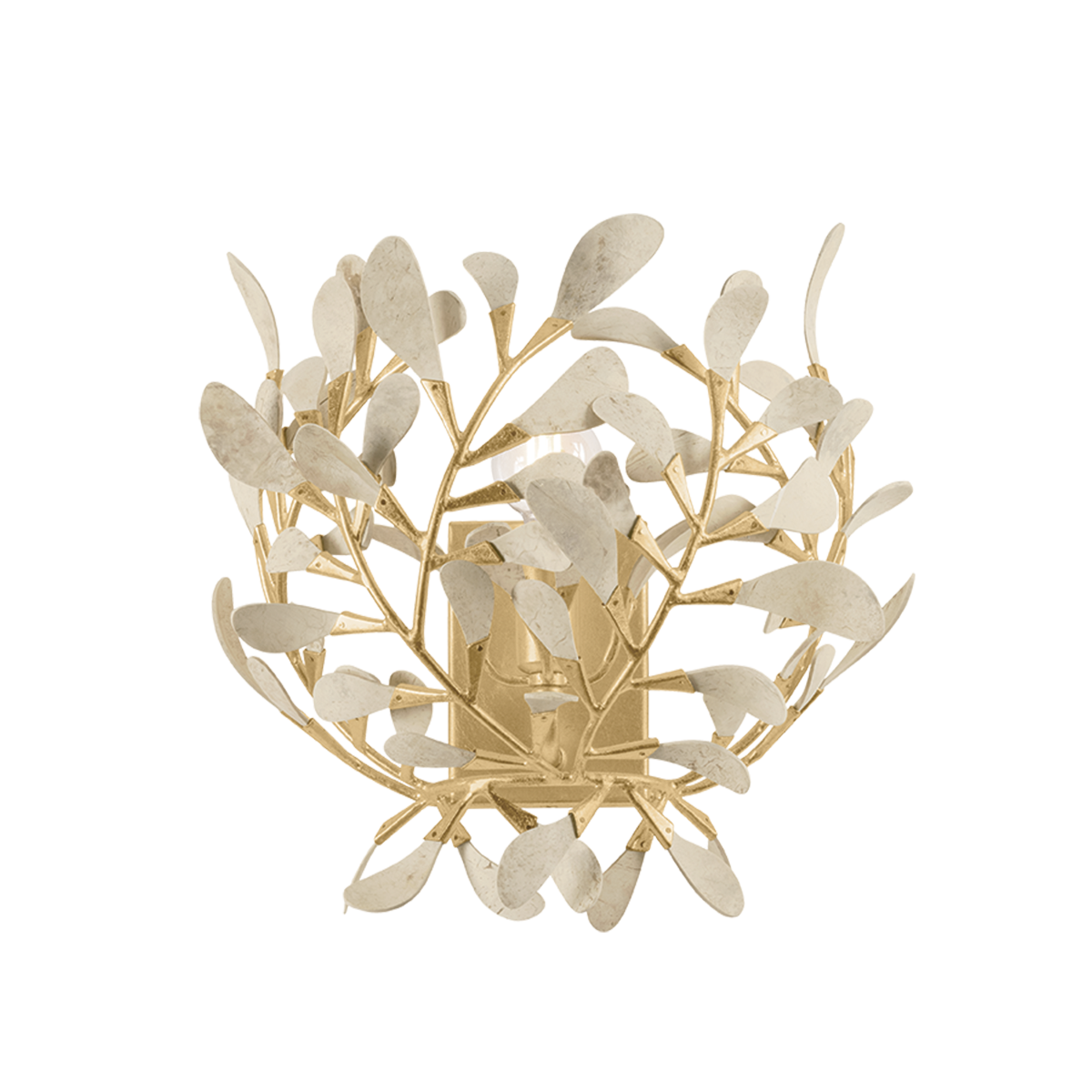 Hudson Valley Maybrook Wall Sconce Vintage Gold Leaf
