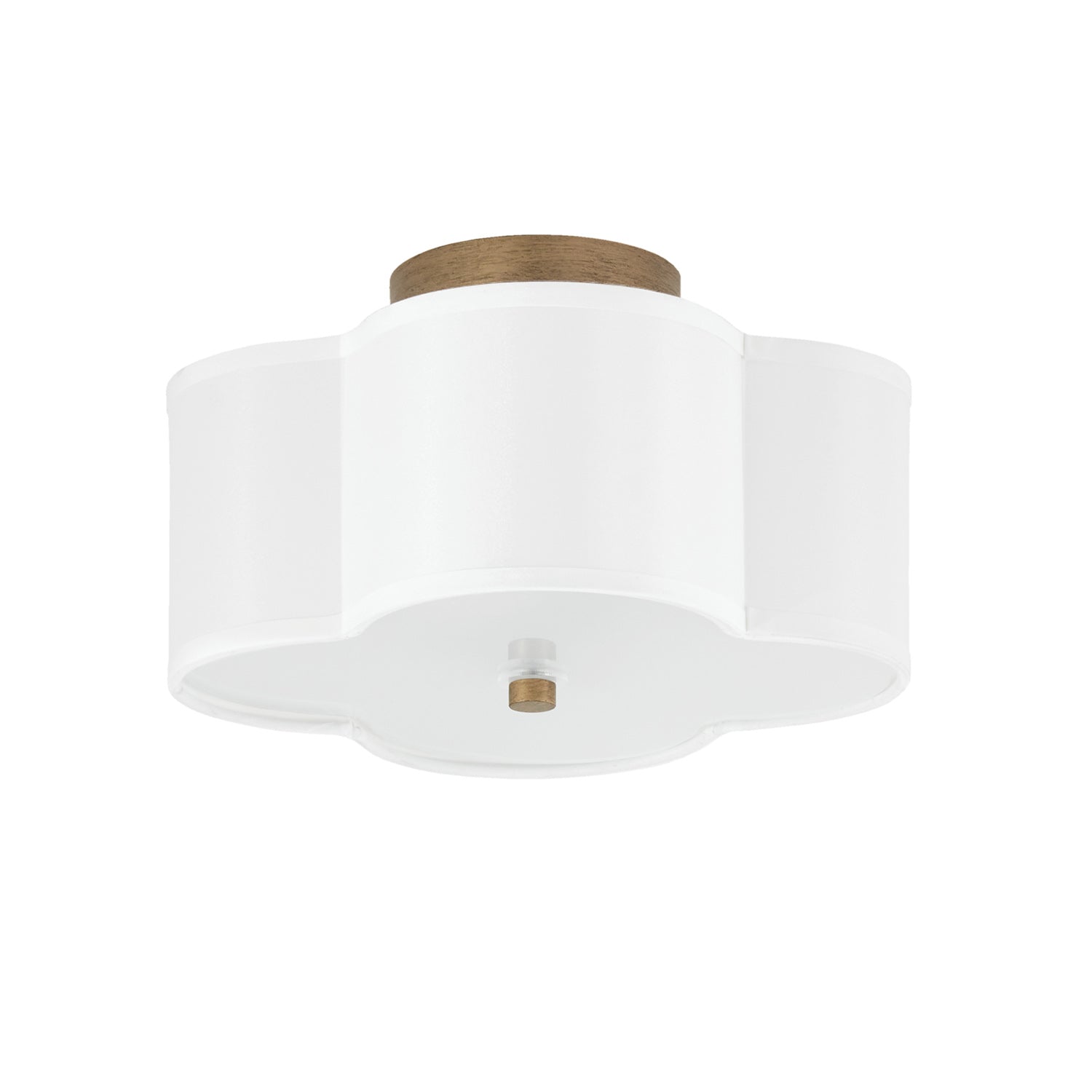 Capital Quinn Semi-Flush Mount Brushed Gold