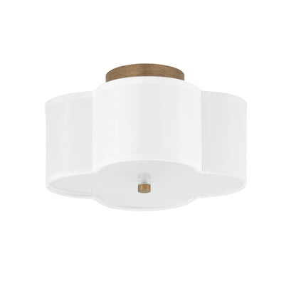 Capital Quinn Semi-Flush Mount Brushed Gold