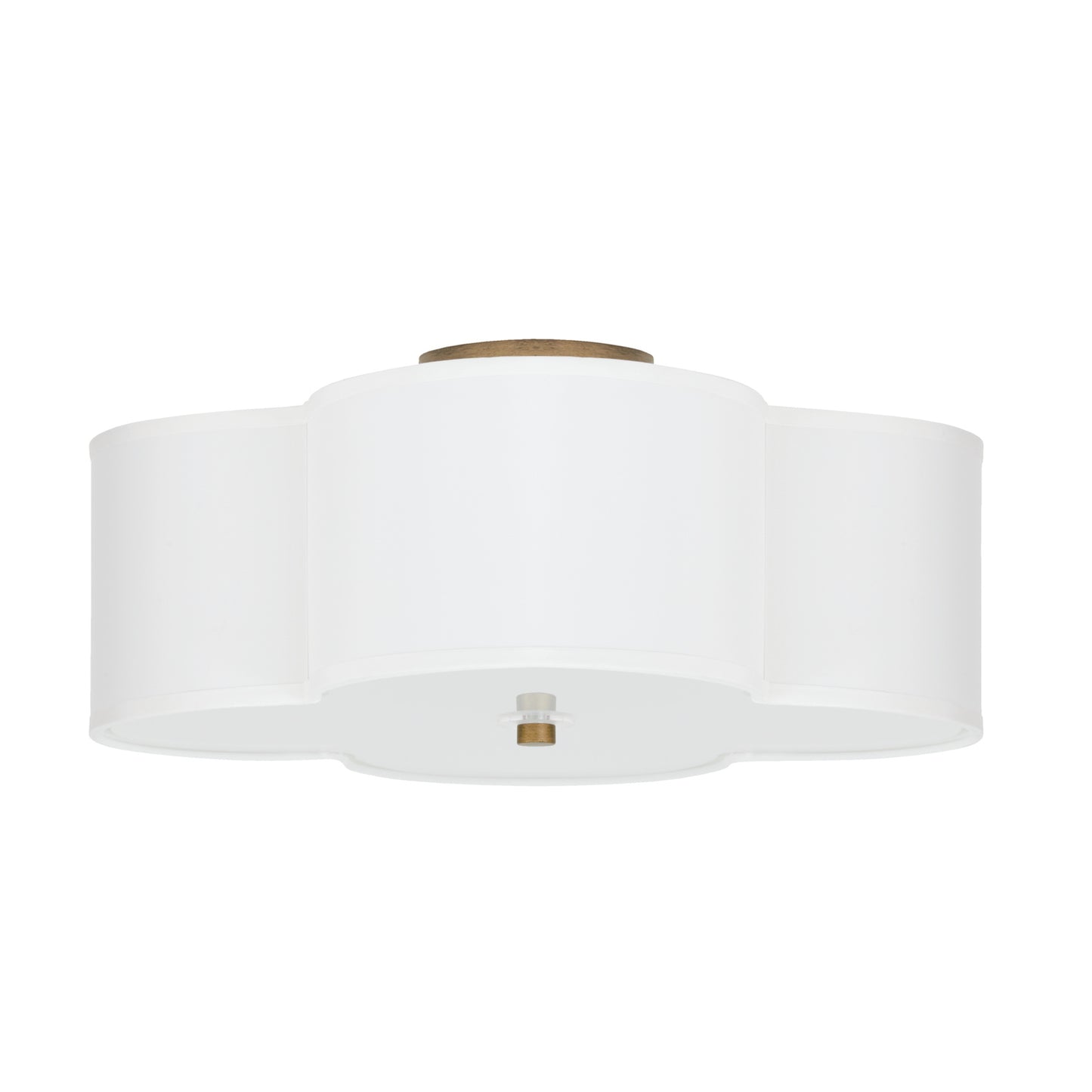 Capital Quinn Semi-Flush Mount Brushed Gold