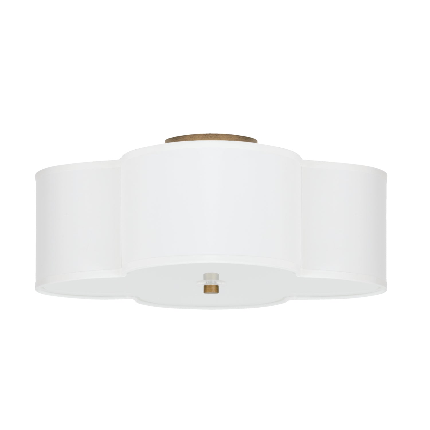 Capital Quinn Semi-Flush Mount Brushed Gold