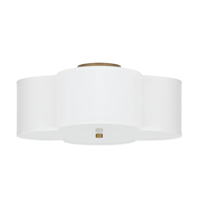 Capital Quinn Semi-Flush Mount Brushed Gold