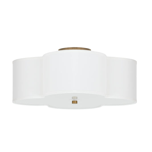 Capital Quinn Semi-Flush Mount Brushed Gold
