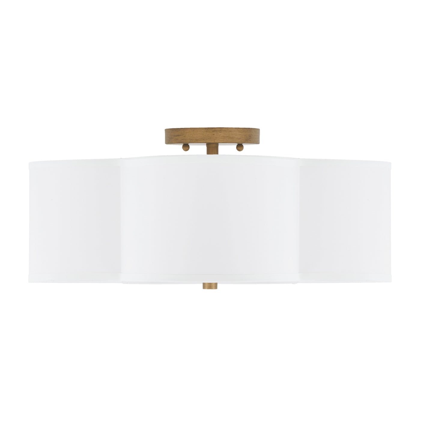 Capital Quinn Semi-Flush Mount Brushed Gold