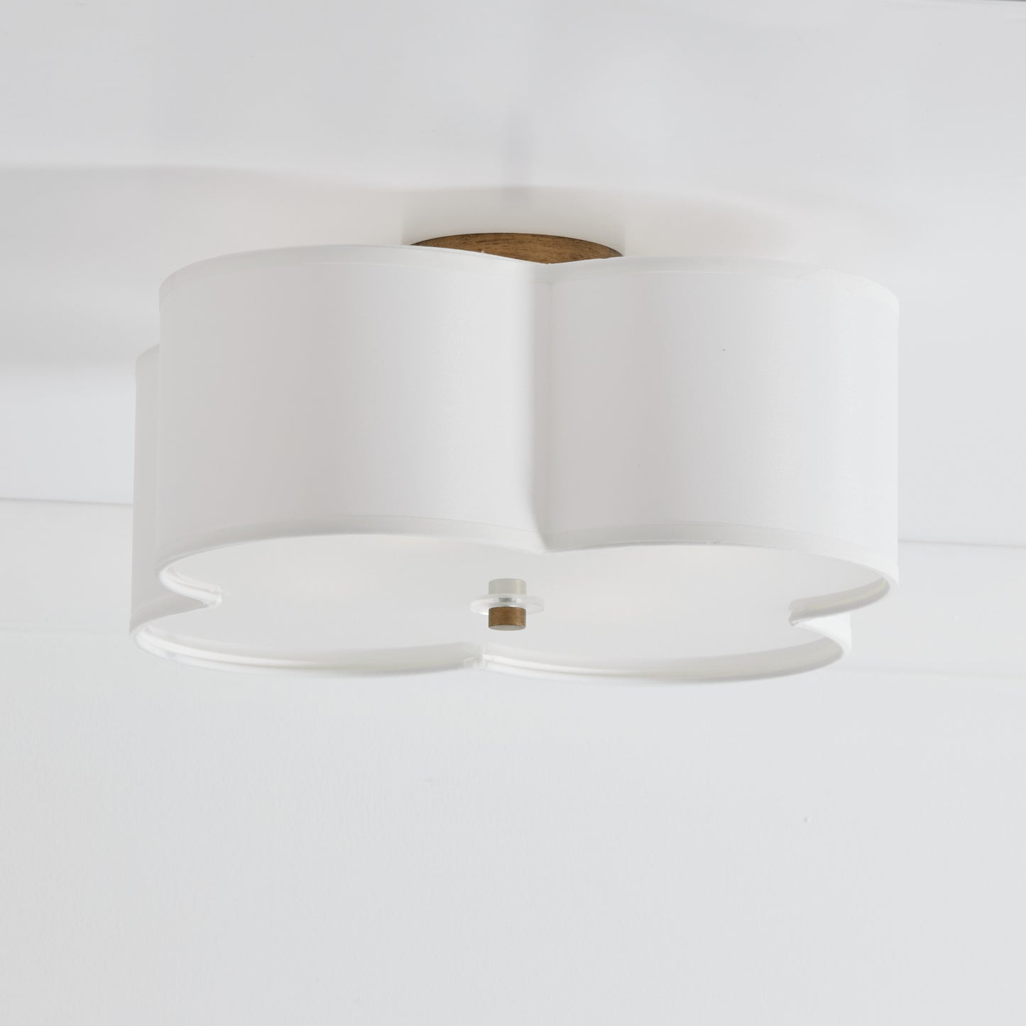 Capital Quinn Semi-Flush Mount Brushed Gold