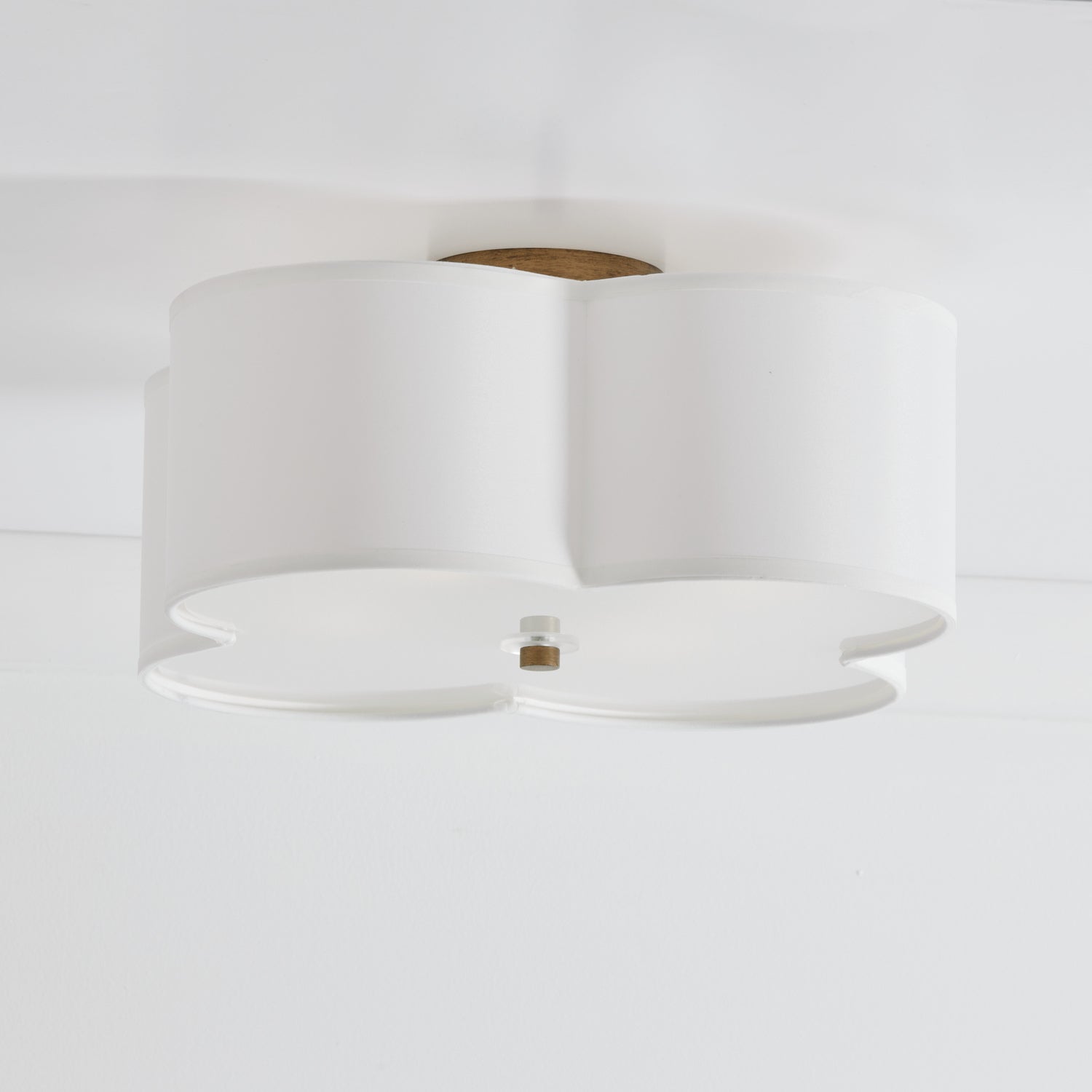 Capital Quinn Semi-Flush Mount Brushed Gold