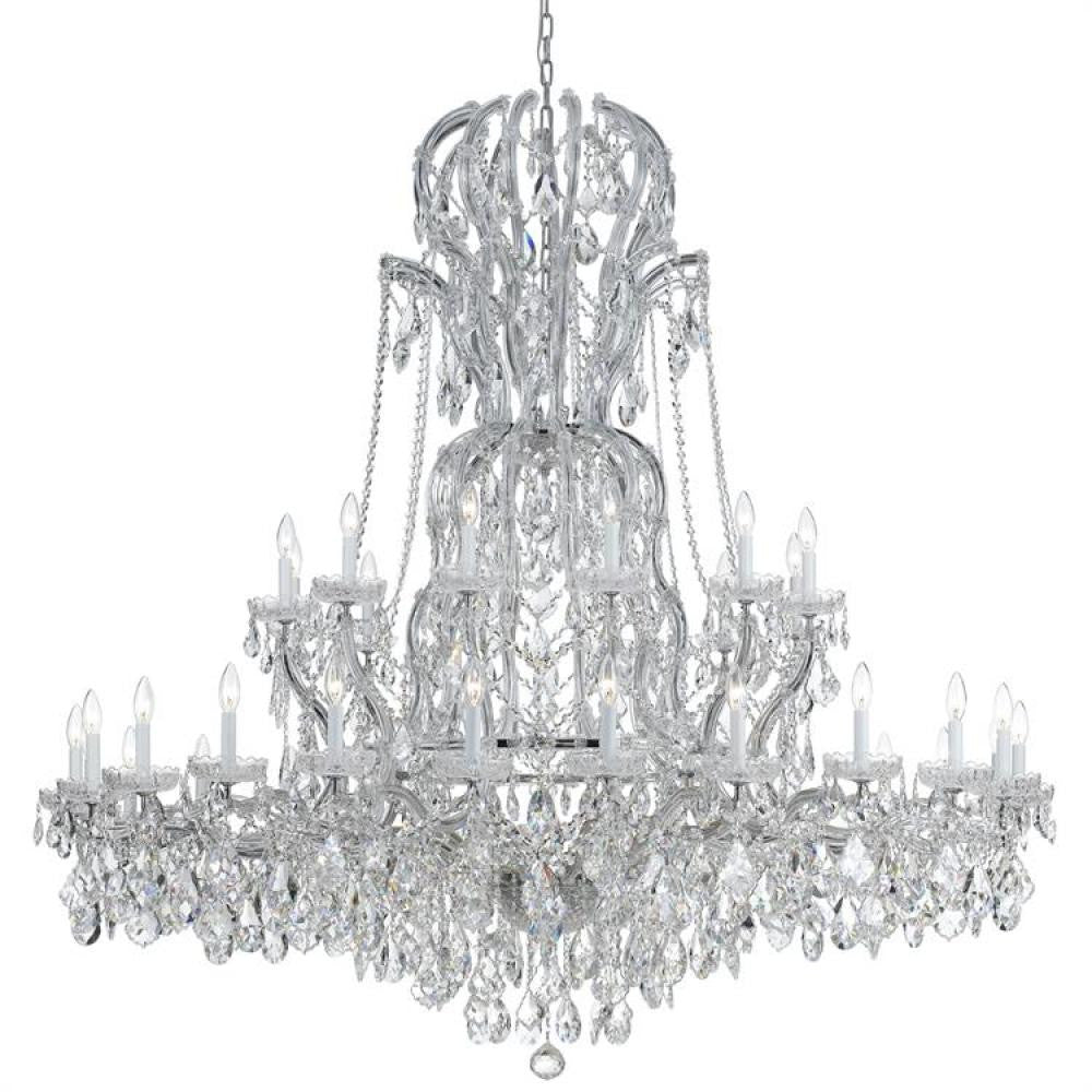Crystorama Maria Theresa 37 Light Chandelier Polished Chrome