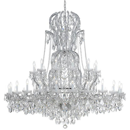 Crystorama Maria Theresa 37 Light Chandelier Polished Chrome