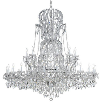 Crystorama Maria Theresa 37 Light Chandelier Polished Chrome